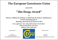 Jim Dooge Award 2017