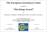 Jim Dooge Award 2015